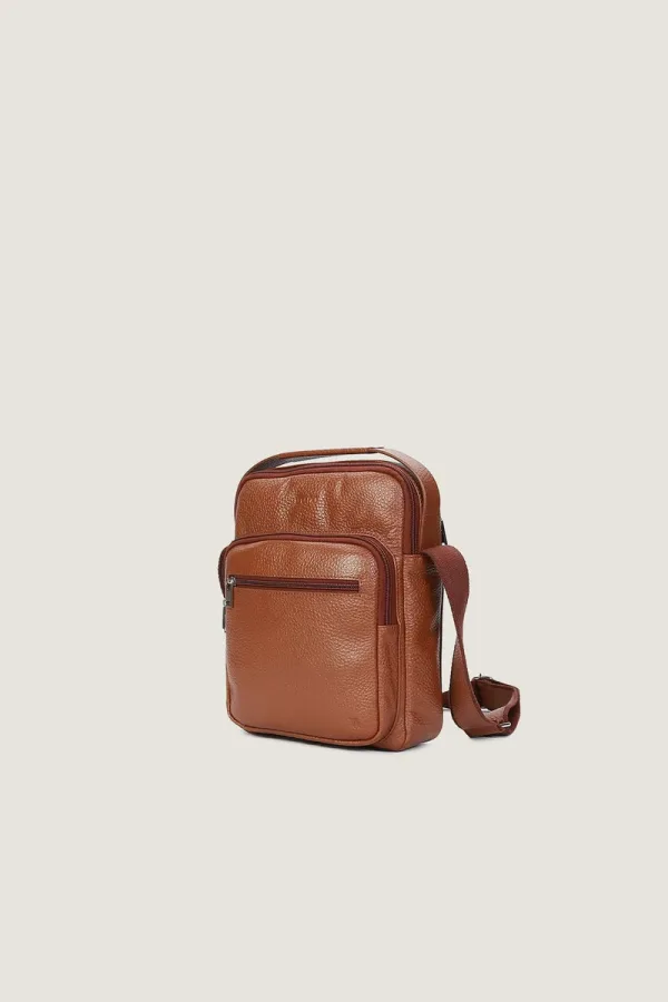 Notting Hill Leather Crossbody Bag – Brown – view 2