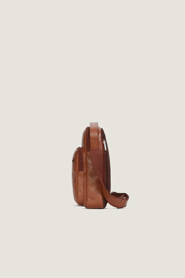 Notting Hill Leather Crossbody Bag – Brown – view 3