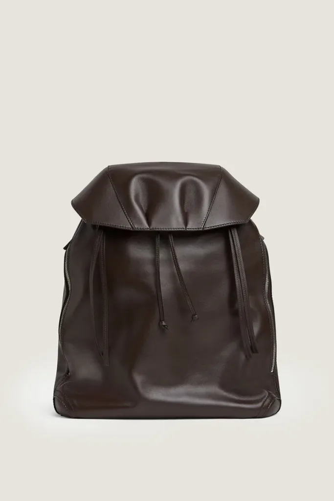 Shoreditch Leather Backpack – Chocolate Brown – view 1