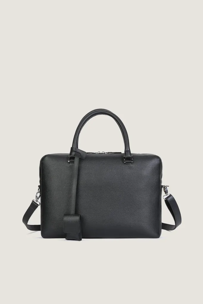 Westminster Leather Briefcase – Black – view 1