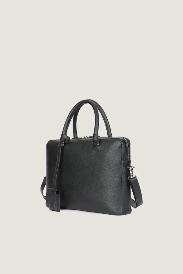 Westminster Leather Briefcase – Black – view 2