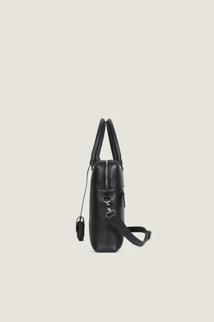 Westminster Leather Briefcase – Black – view 3
