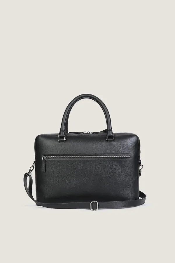 Westminster Leather Briefcase – Black – view 4