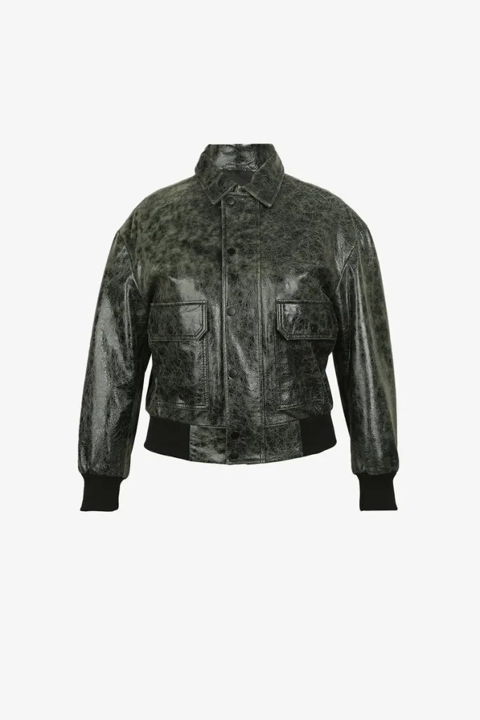 Brompton Leather Shirt – Black – view 1