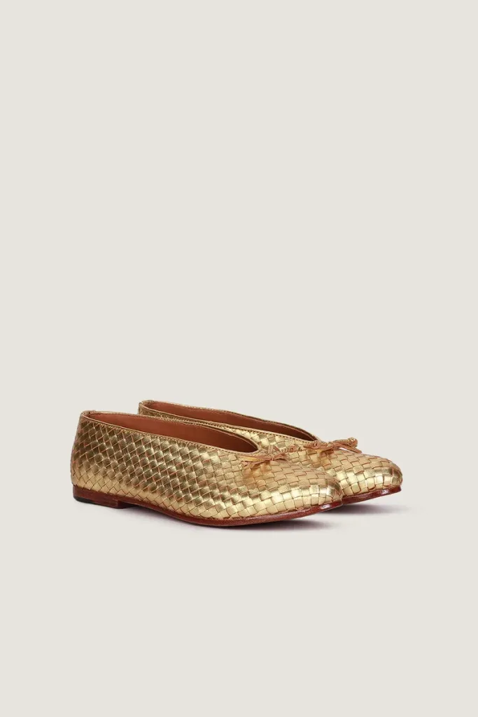 Berkeley Square Ballet Flats – Gold – view 3