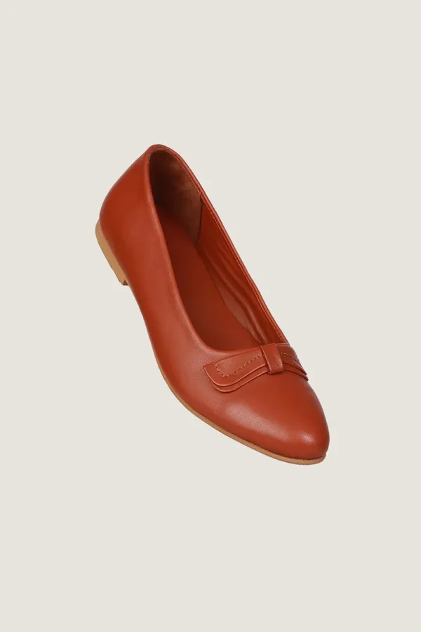 Fitzroy Square Leather Flats – Tan – view 2