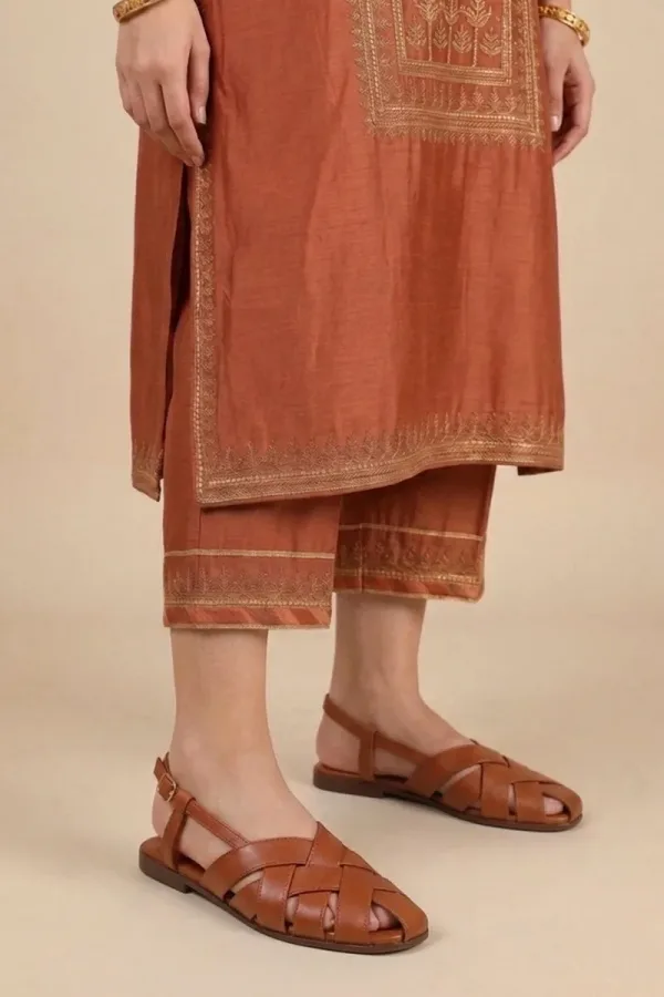 Hanover Square Leather Sandals – Tan – view 1