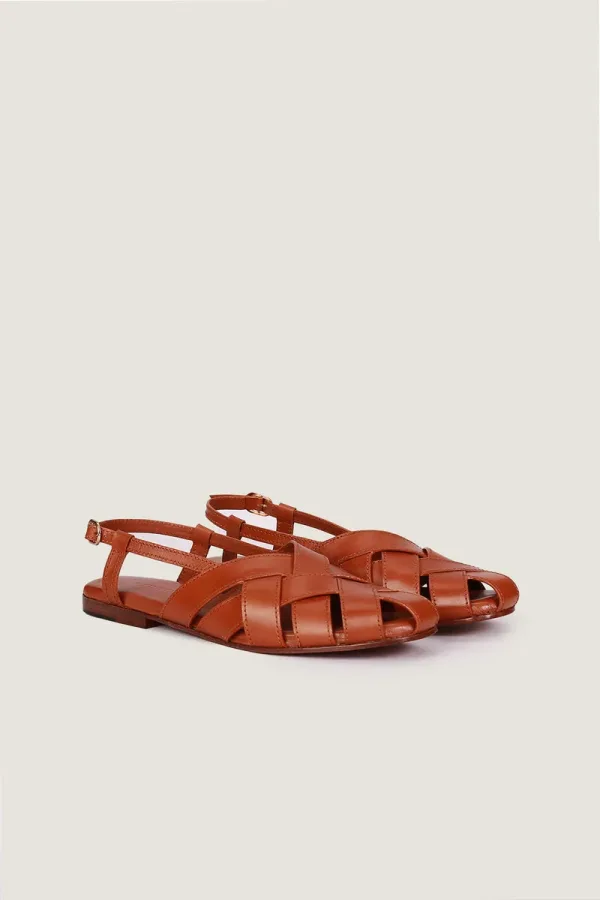 Hanover Square Leather Sandals – Tan – view 4