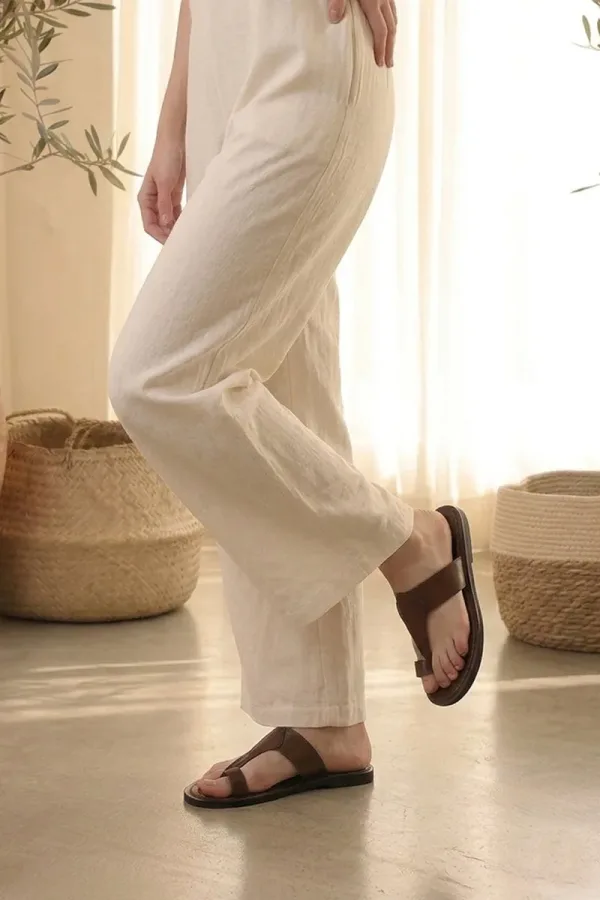Montagu Square Kolhapuri Sandals – Brown – view 1