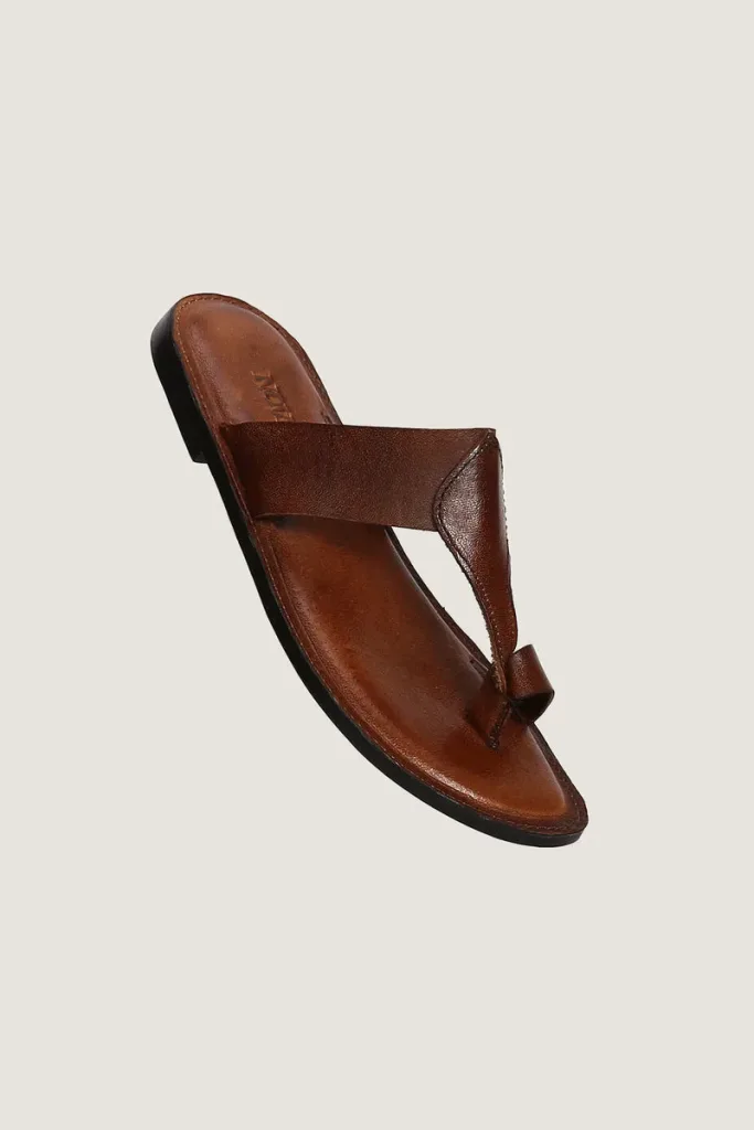 Montagu Square Kolhapuri Sandals – Brown – view 2