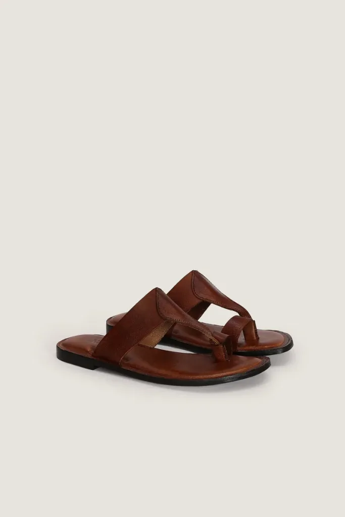 Montagu Square Kolhapuri Sandals – Brown – view 4