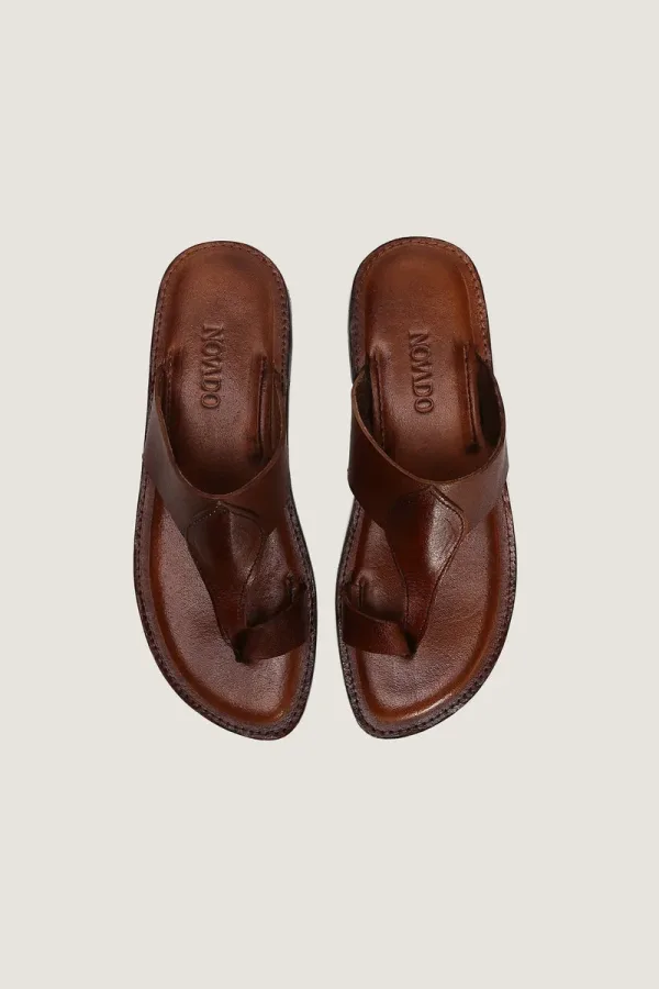 Montagu Square Kolhapuri Sandals – Brown – view 5