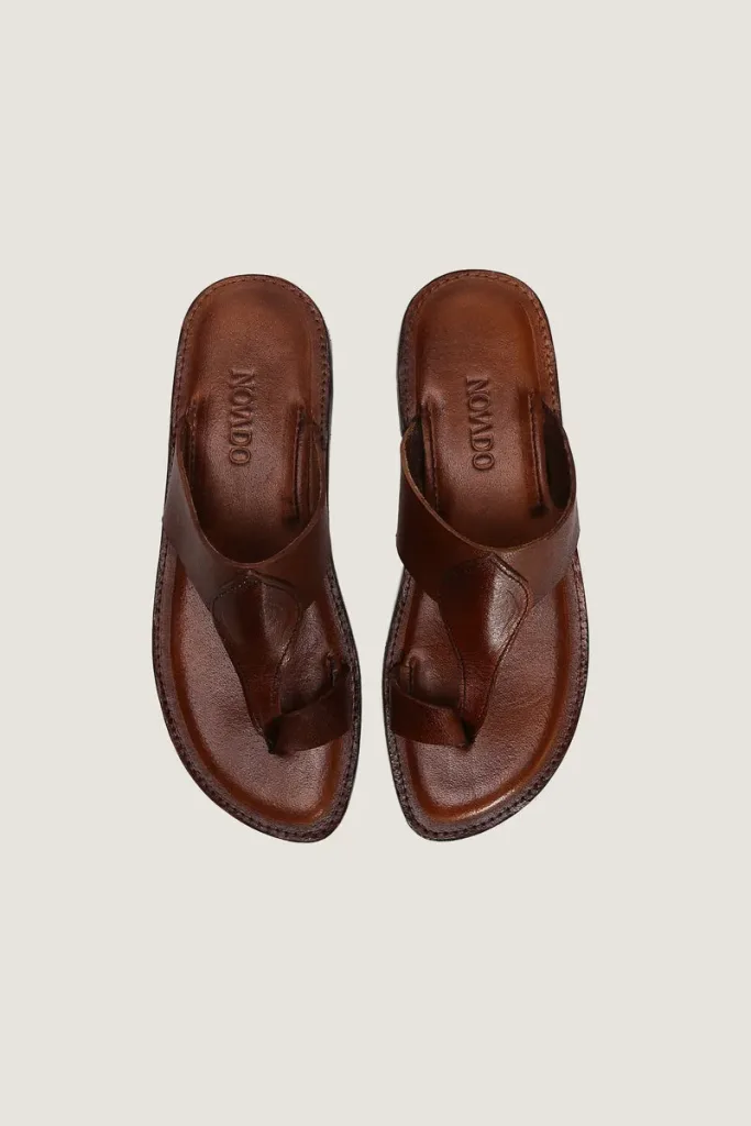Montagu Square Kolhapuri Sandals – Brown – view 5