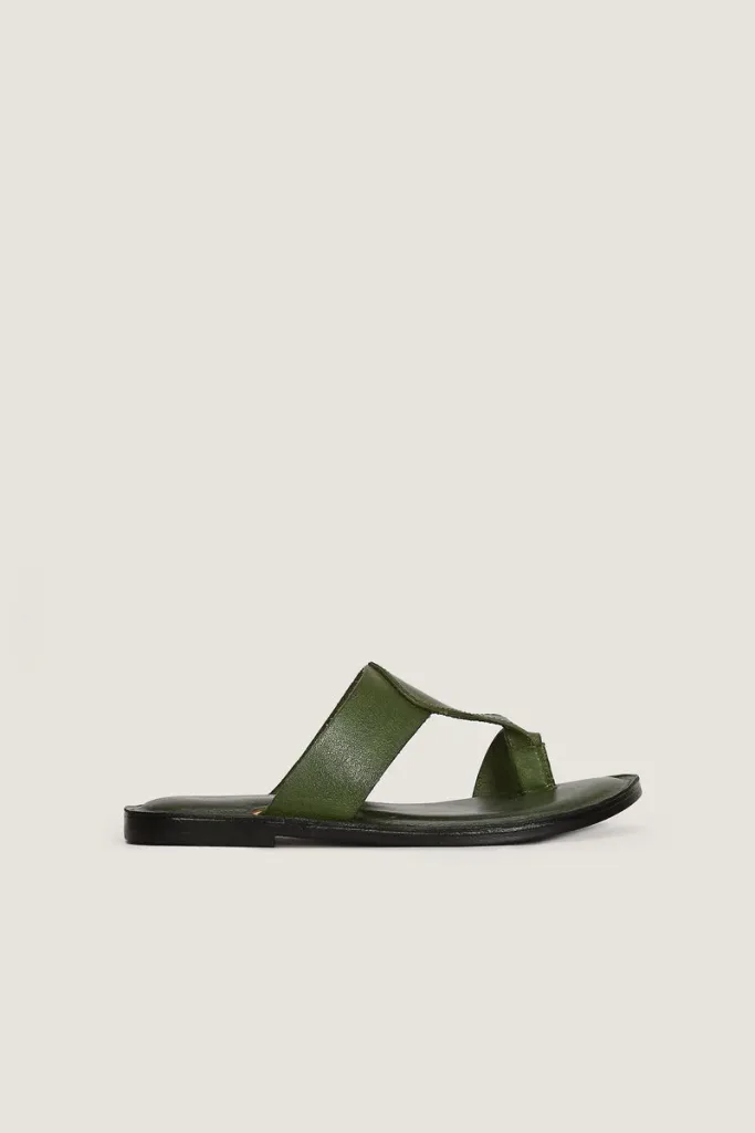 Montagu Square Kolhapuri Sandals – Green – view 3
