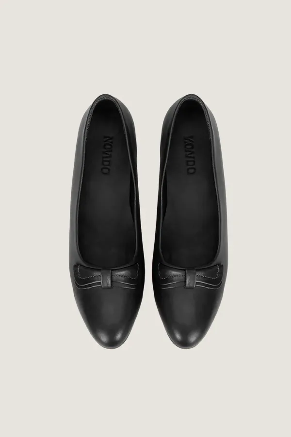 St James's Leather Flats – Black – view 5