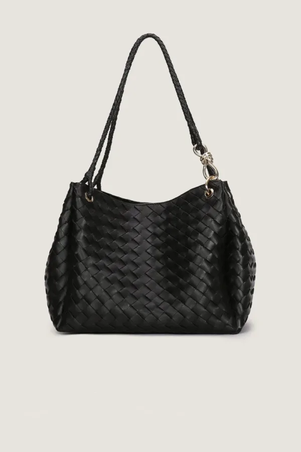 Addison Leather Handbag – Black – view 1