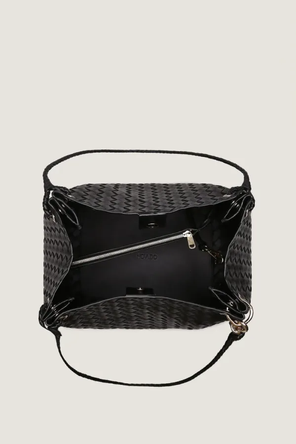 Addison Leather Handbag – Black – view 4