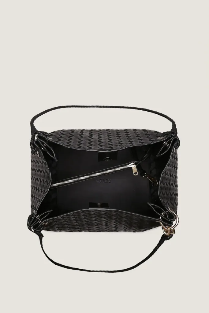 Addison Leather Handbag – Black – view 4