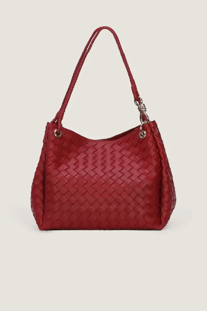 Addison Leather Handbag – Burgundy – view 1