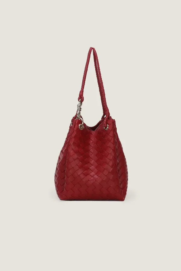 Addison Leather Handbag – Burgundy – view 3