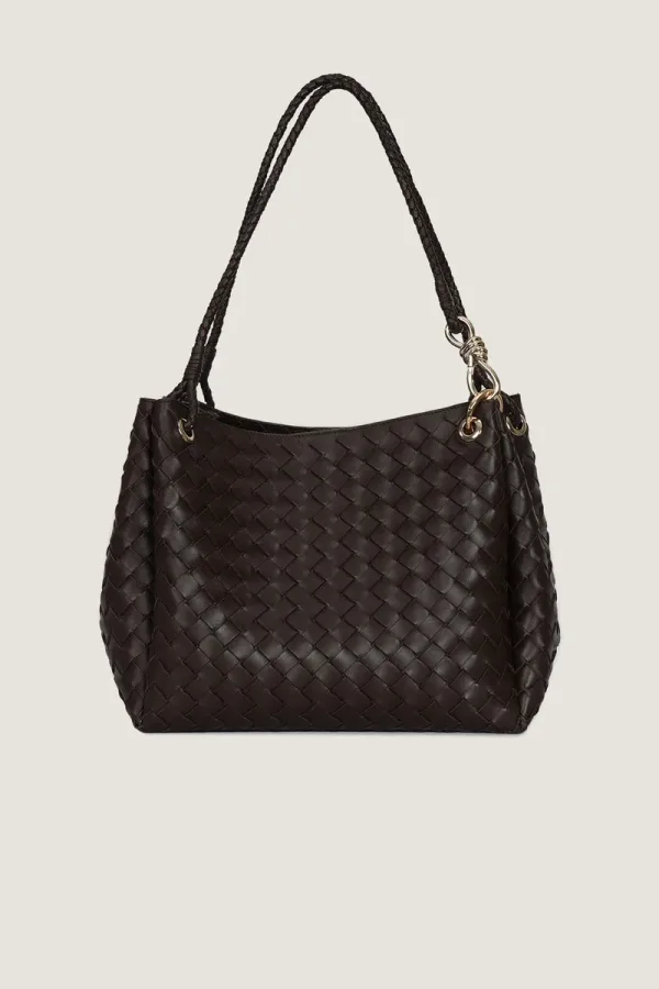 Addison Leather Handbag – Chocolate Brown – view 1