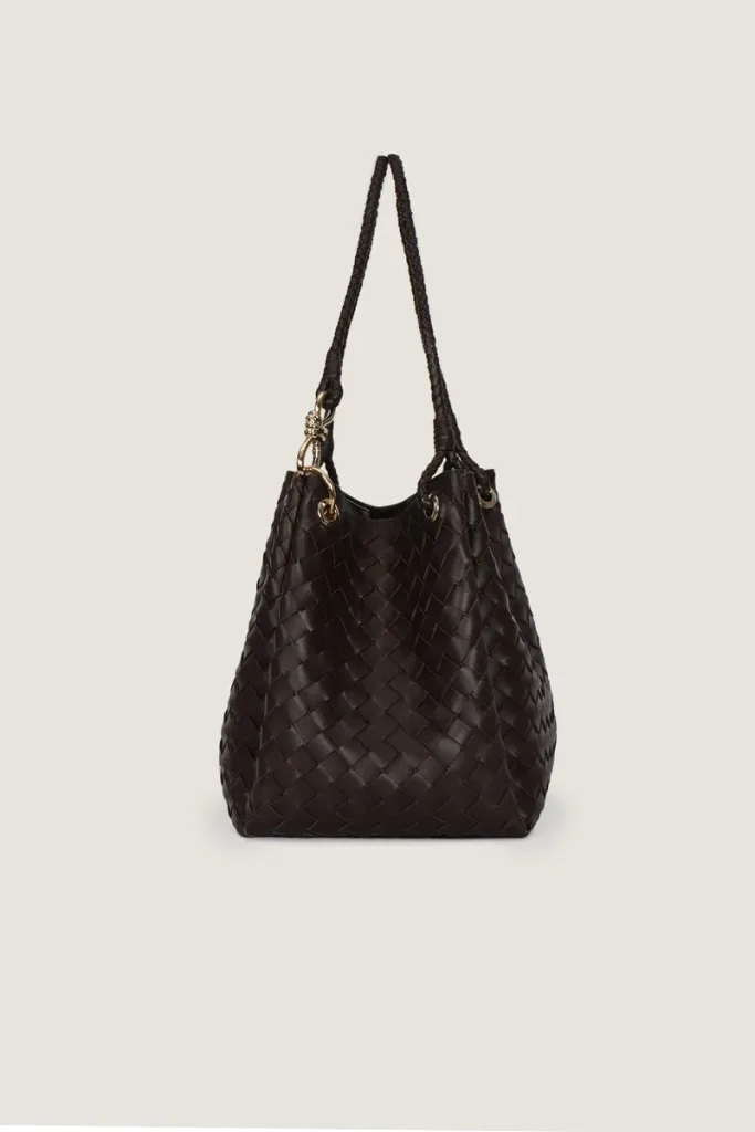 Addison Leather Handbag – Chocolate Brown – view 3