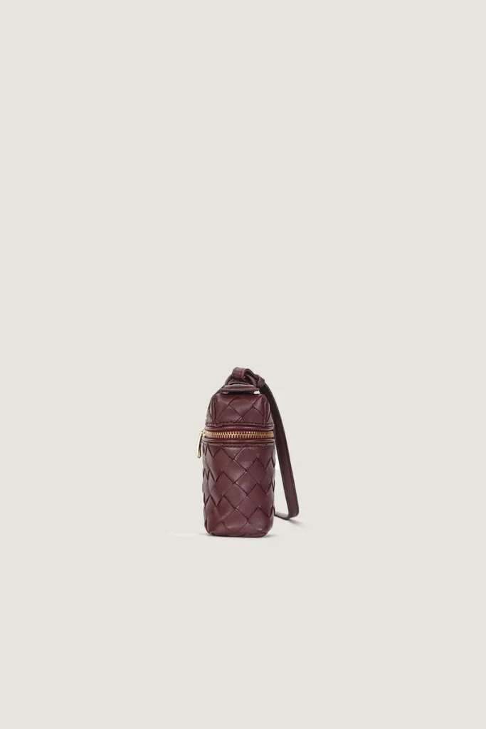 Albany Leather Crossbody Bag – Burgundy – view 2