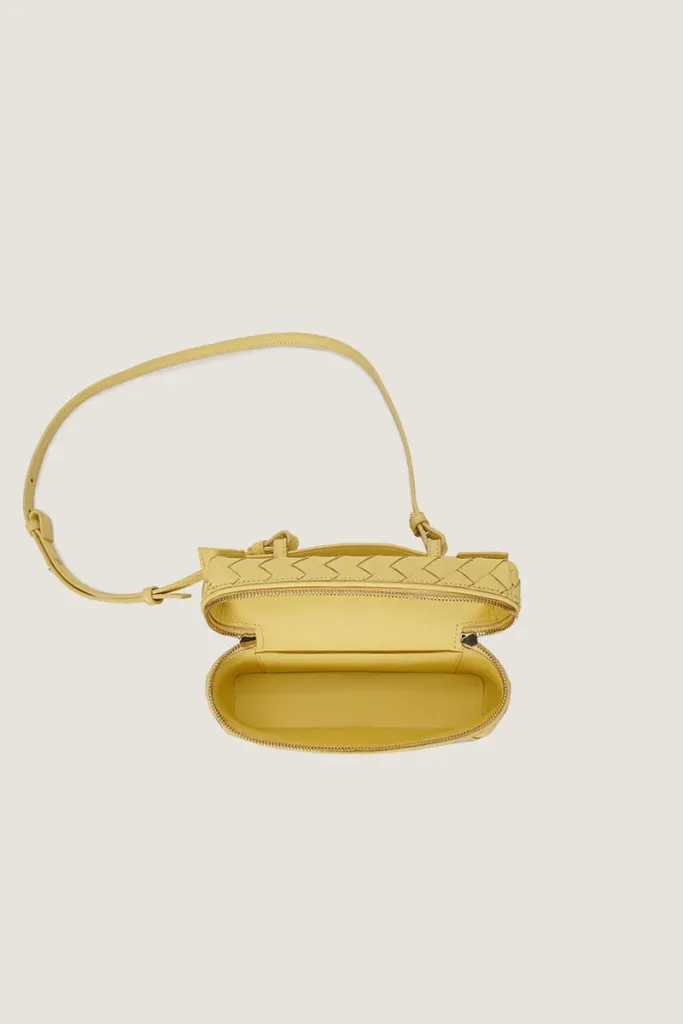 Albany Leather Crossbody Bag – Butter Yellow – view 4