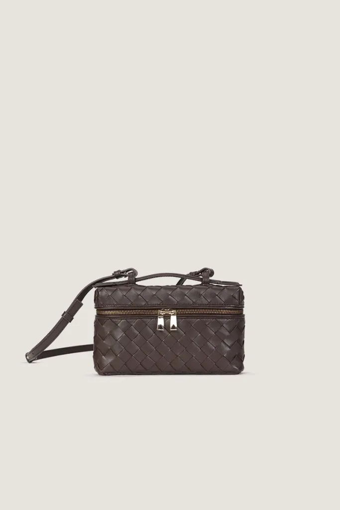 Albany  Leather Crossbody Bag – Chocolate Brown – view 1