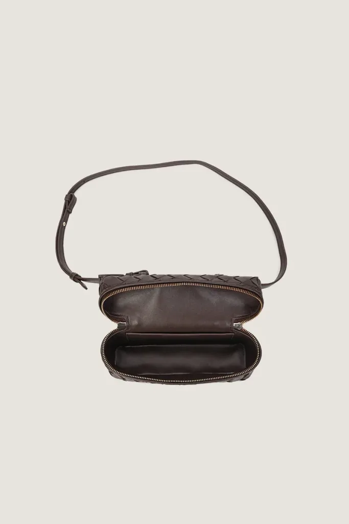 Albany  Leather Crossbody Bag – Chocolate Brown – view 4