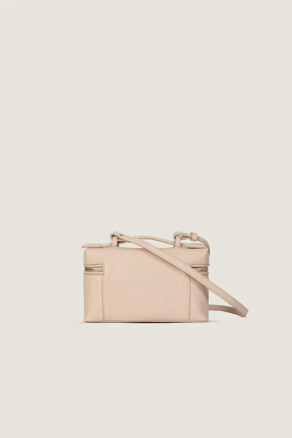 Albany  Leather Crossbody Bag – Off White – view 3