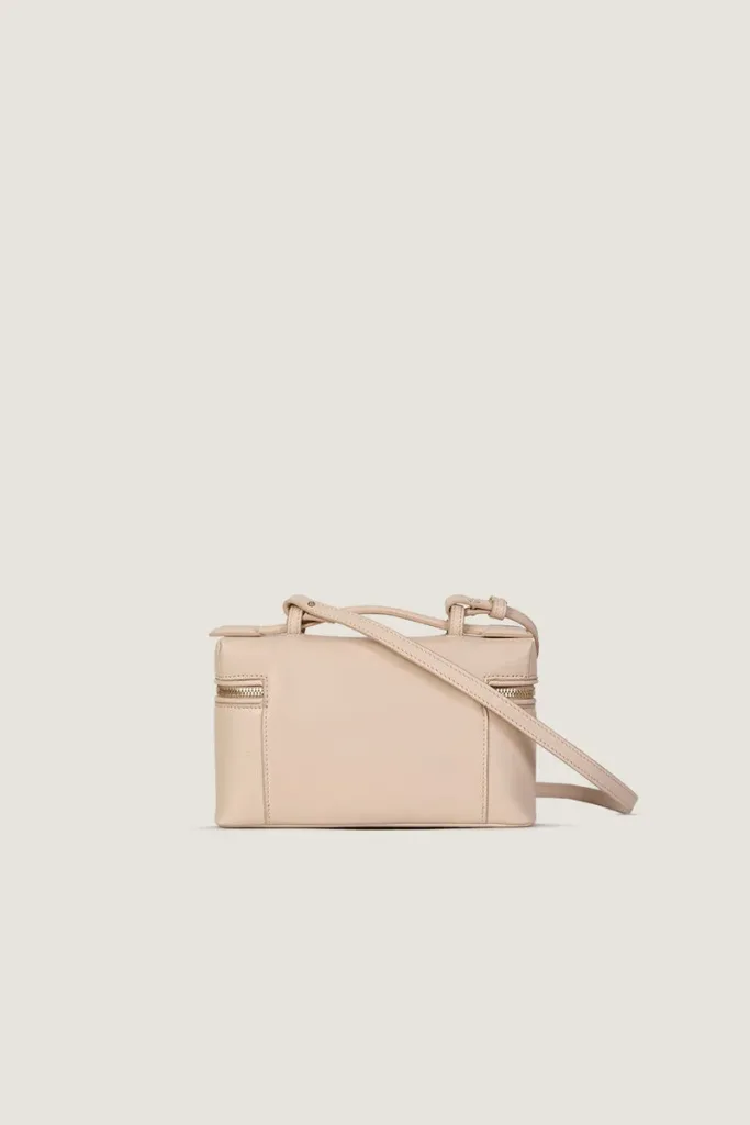 Albany Leather Crossbody Bag – Off White – view 3