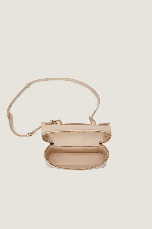 Albany  Leather Crossbody Bag – Off White – view 4