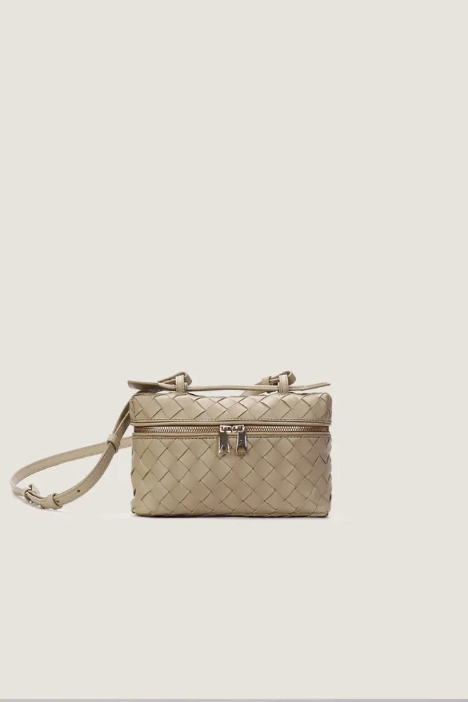 Albany  Leather Crossbody Bag – Sand – view 1