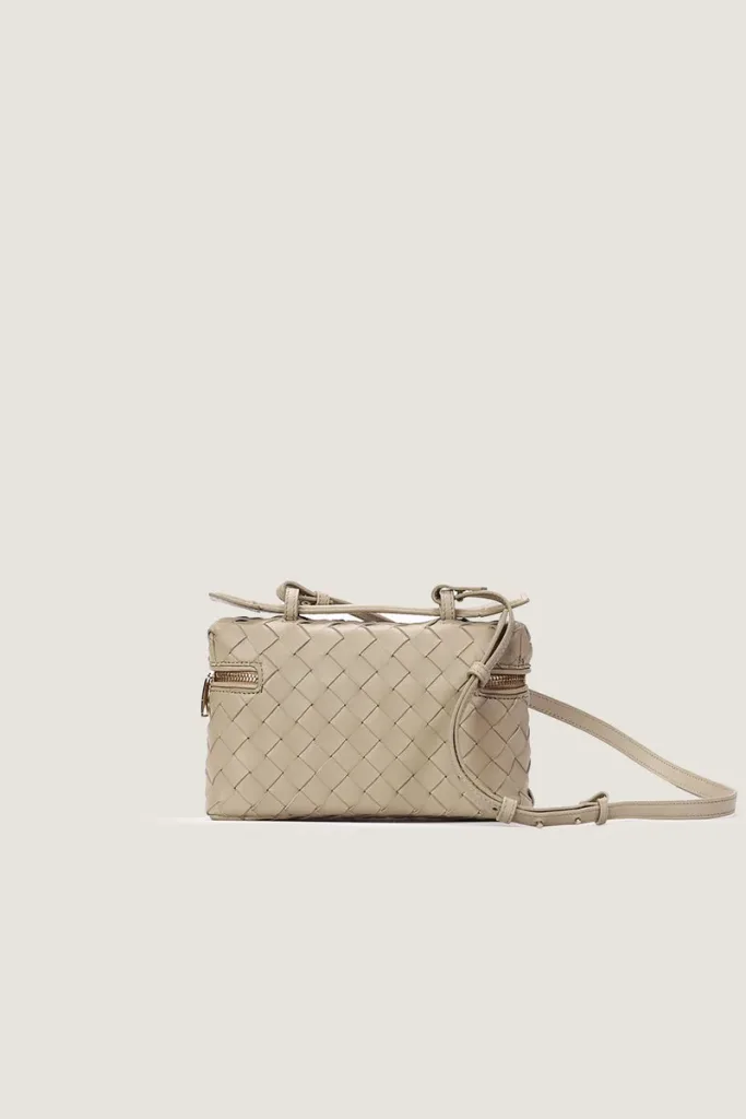 Albany  Leather Crossbody Bag – Sand – view 3
