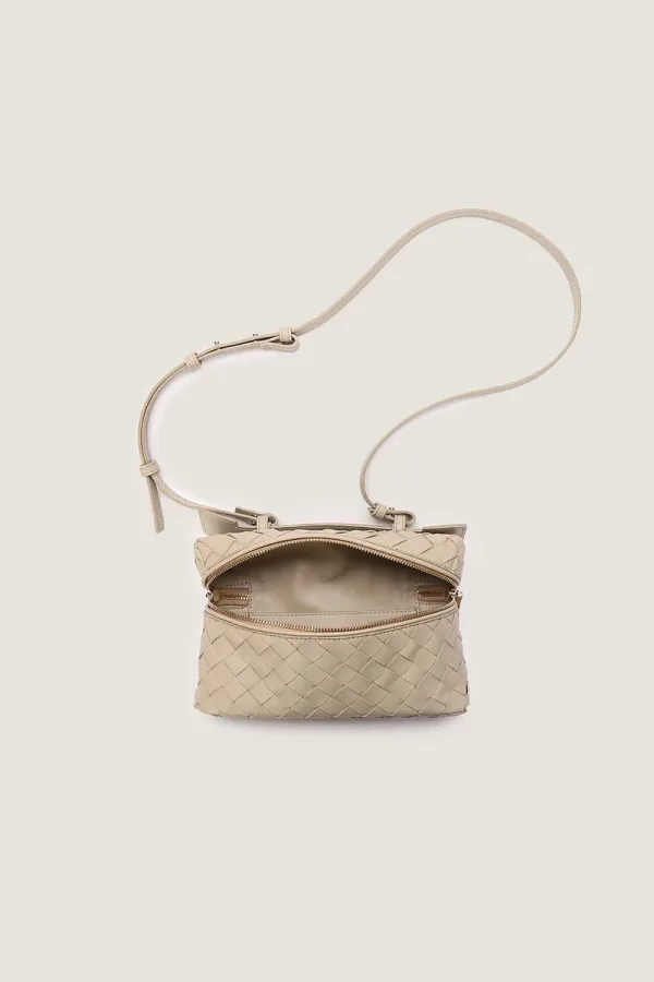 Albany  Leather Crossbody Bag – Sand – view 4