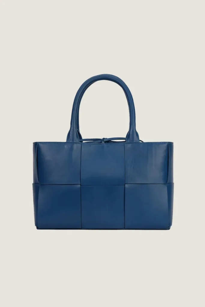 Bruton Leather Tote Bag – Blue – view 1