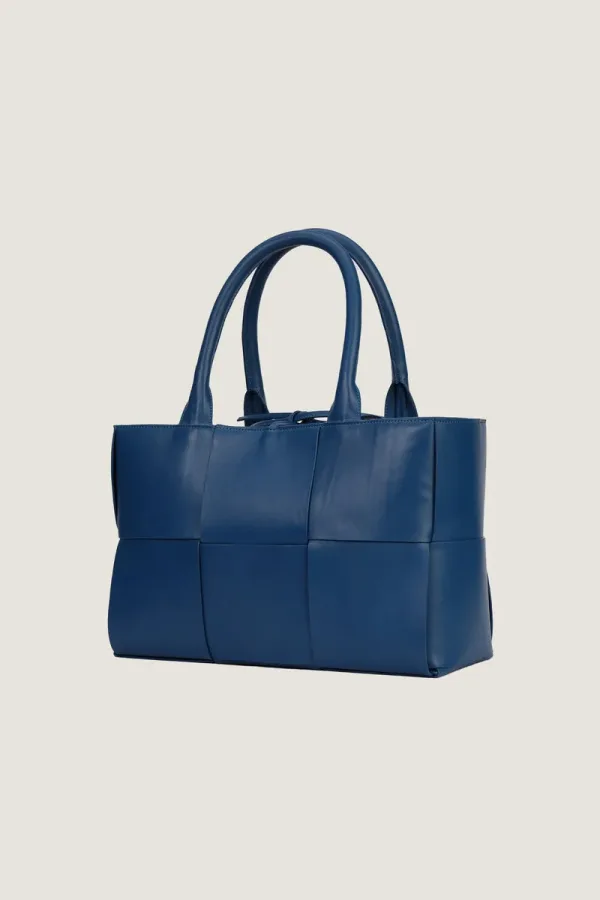 Bruton Leather Tote Bag – Blue – view 2