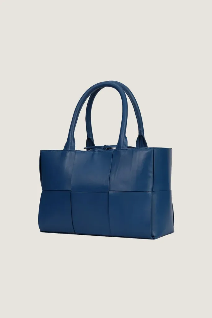 Bruton Leather Tote Bag – Blue – view 2