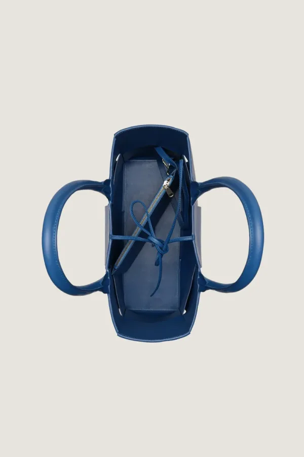 Bruton Leather Tote Bag – Blue – view 4