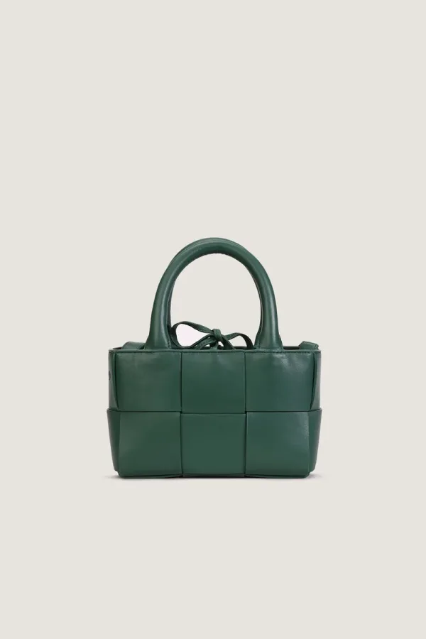 Bruton Leather Tote Bag – Emerald Green – view 1