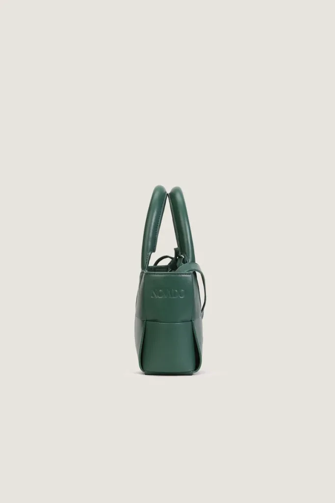 Bruton Leather Tote Bag – Emerald Green – view 3