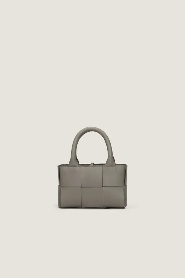 Bruton Leather Tote Bag – Grey – view 3