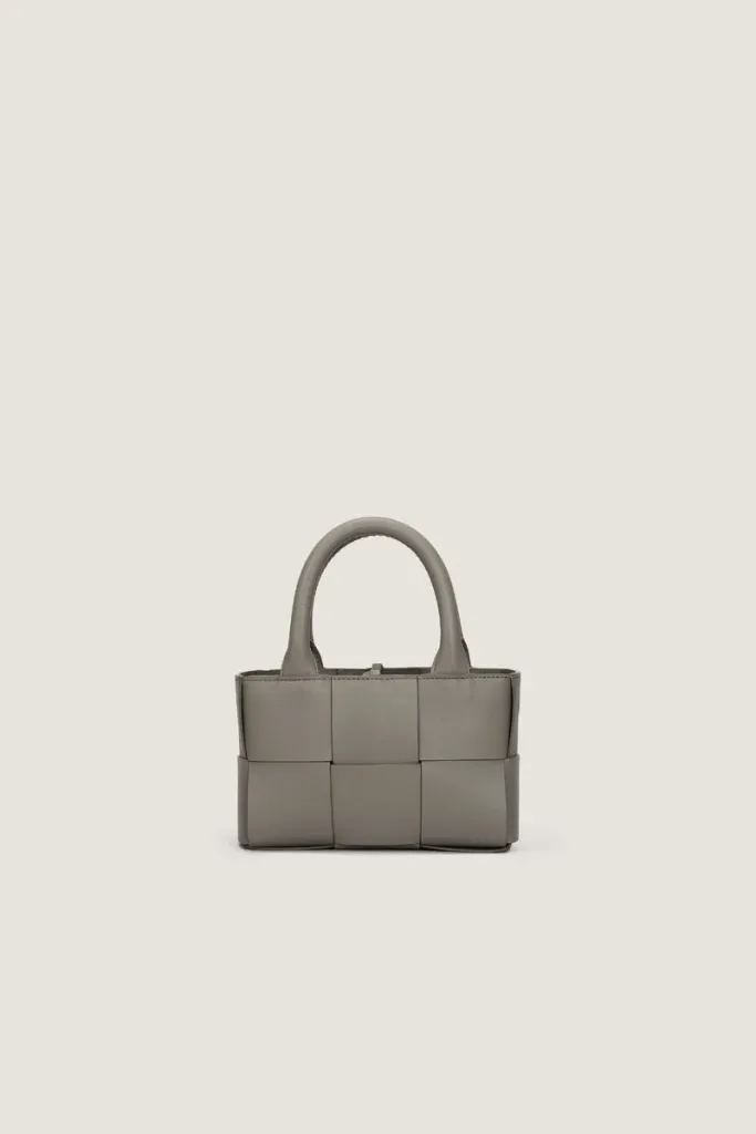 Bruton Leather Tote Bag – Grey – view 3