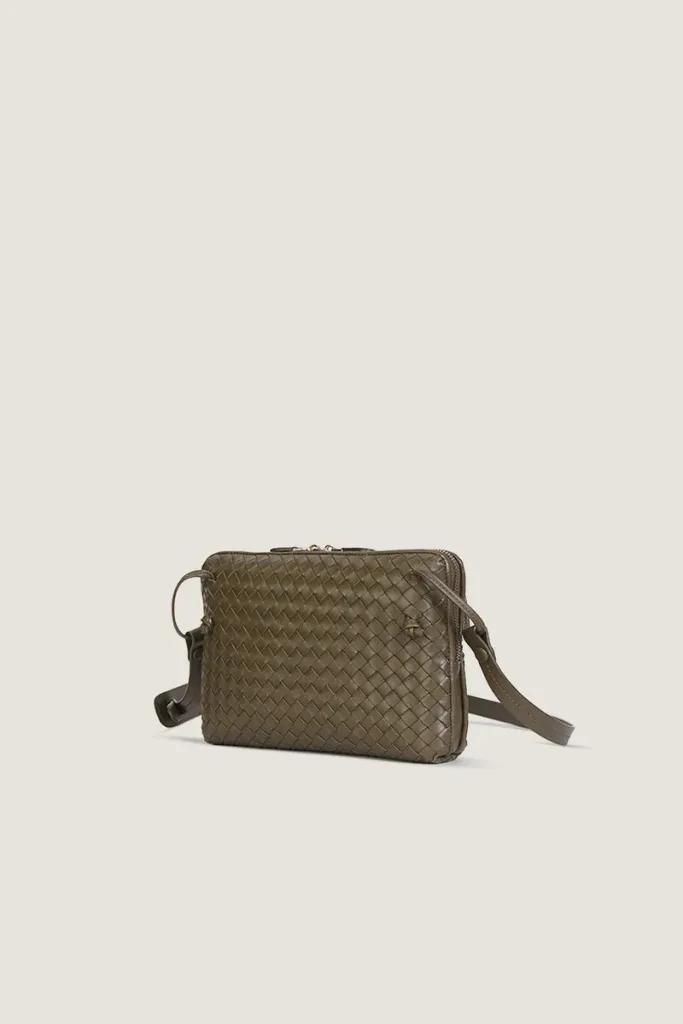 Burlington Gardens Leather Crossbody Bag – Olive – view 2