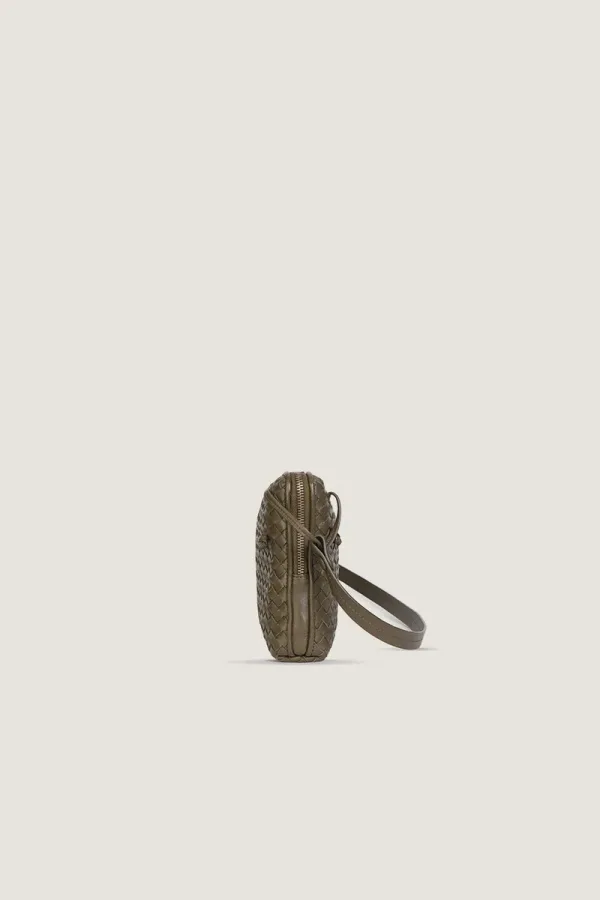 Burlington Gardens  Leather Crossbody Bag – Olive – view 3