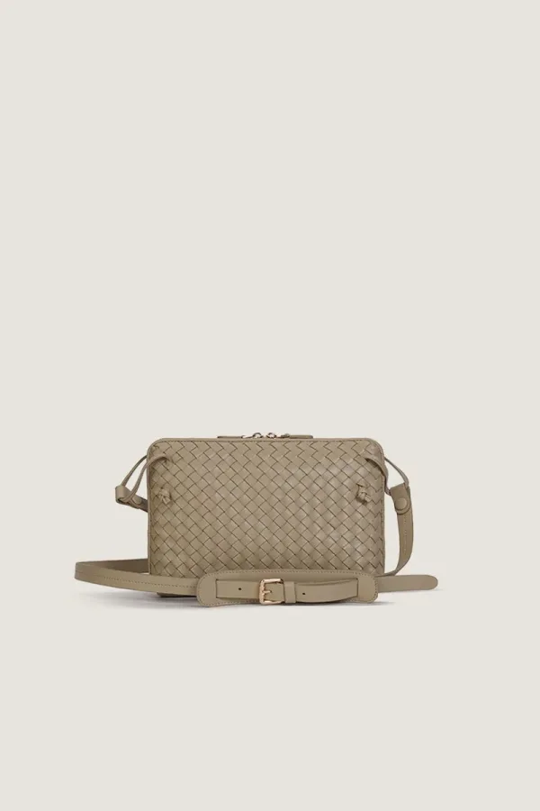 Burlington Gardens  Leather Crossbody Bag – Sand – view 1