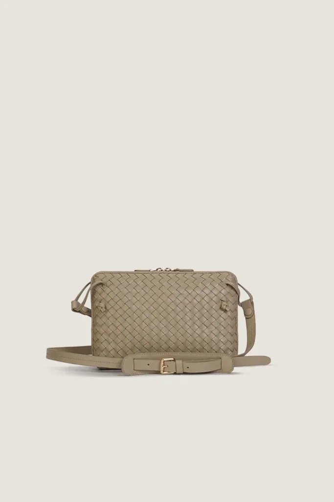 Burlington Gardens Leather Crossbody Bag – Sand – view 1