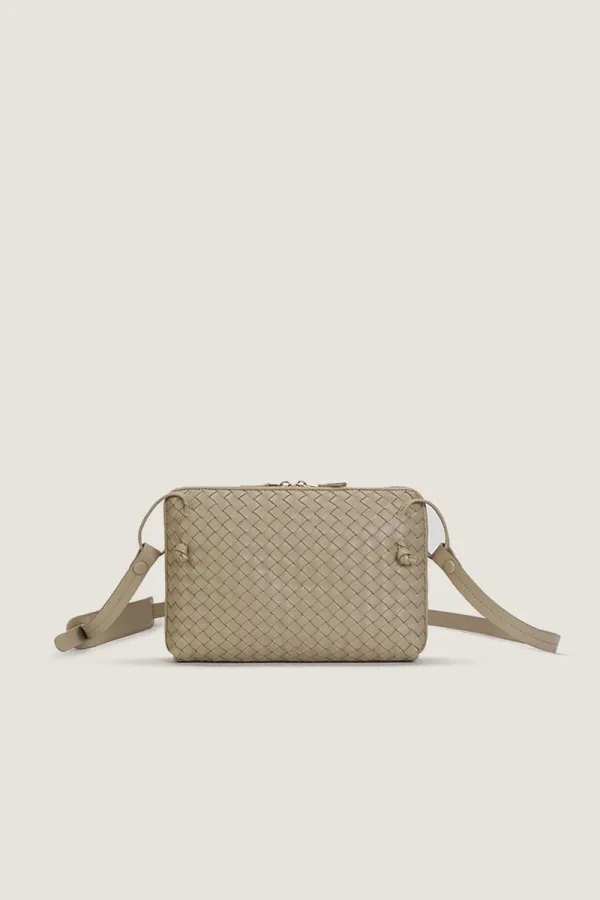 Burlington Gardens  Leather Crossbody Bag – Sand – view 3