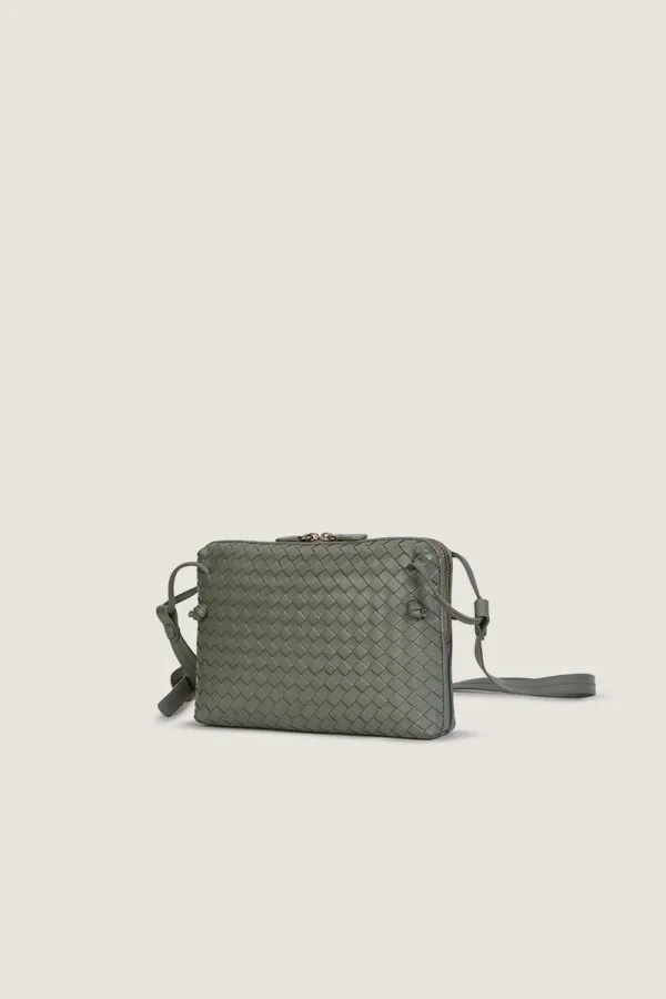 Burlington Gardens  Leather Crossbody Bag – Sea Grey – view 2